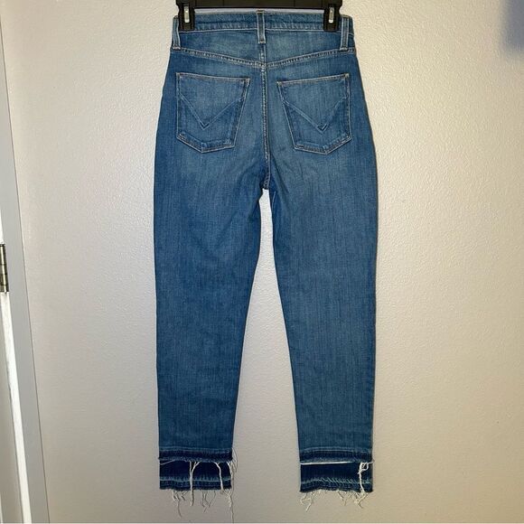 Hudson Zoeey High Rise Straight Leg Crop Double Step Hem Jeans Women’s size 25 - Picture 6 of 9